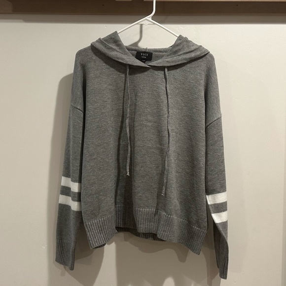 VICI Collection Sweaters - Farah Striped Hoodie